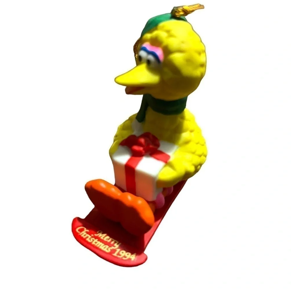 Vintage Jim Henson's 1994 Big Bird Ceramic Christmas Ornament